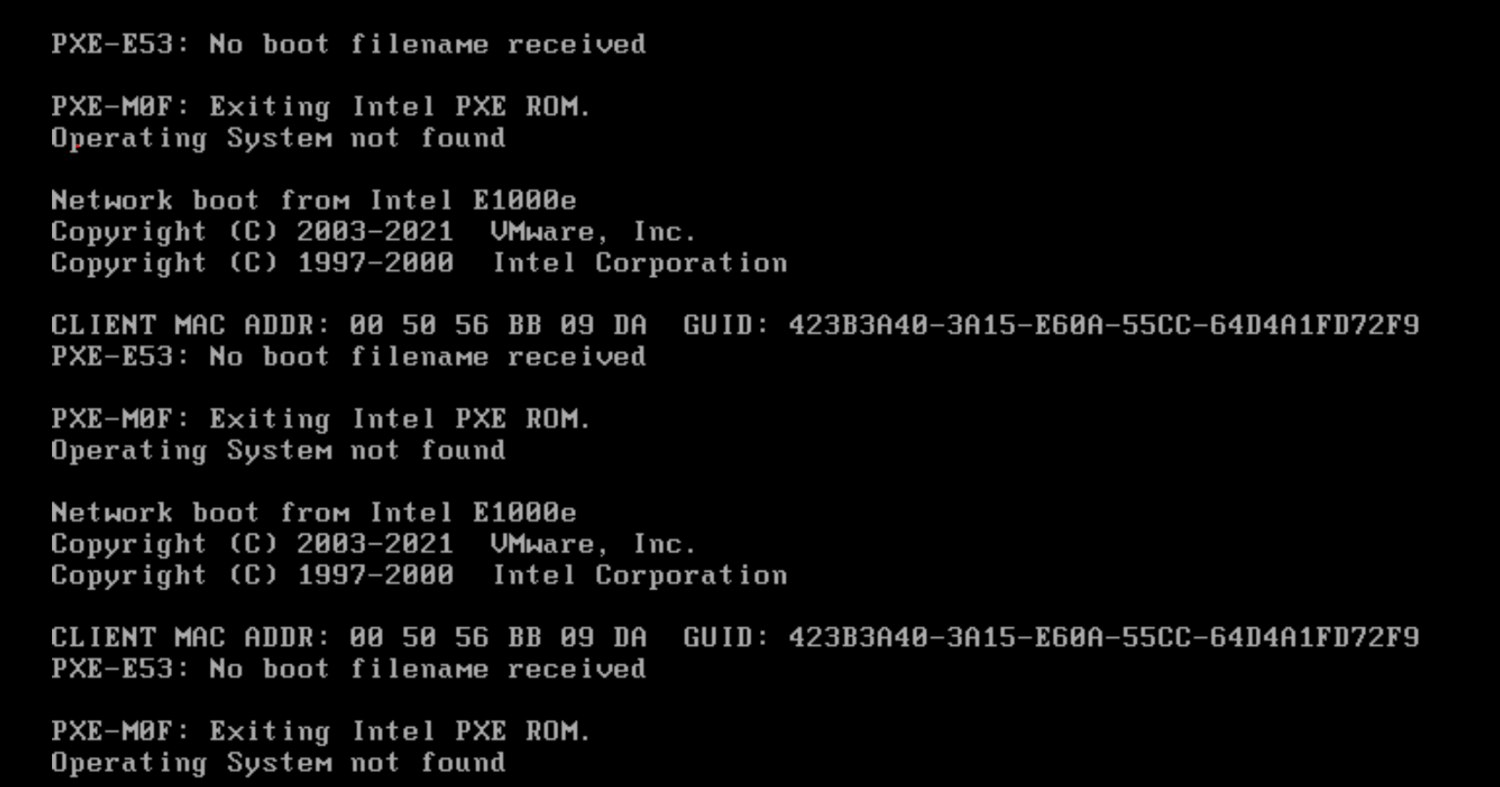 How to Fix PXE-E53 No Boot Filename Received Error