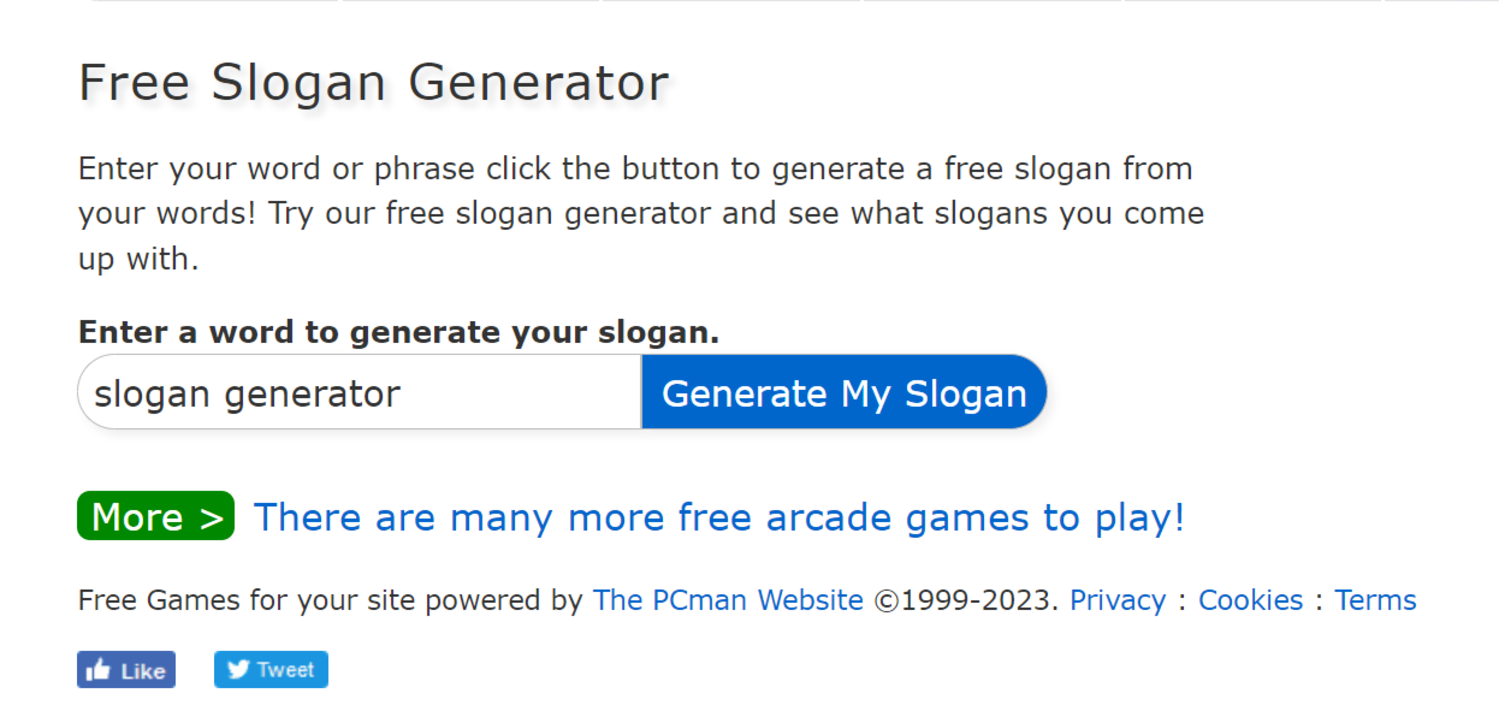 free slogan generator