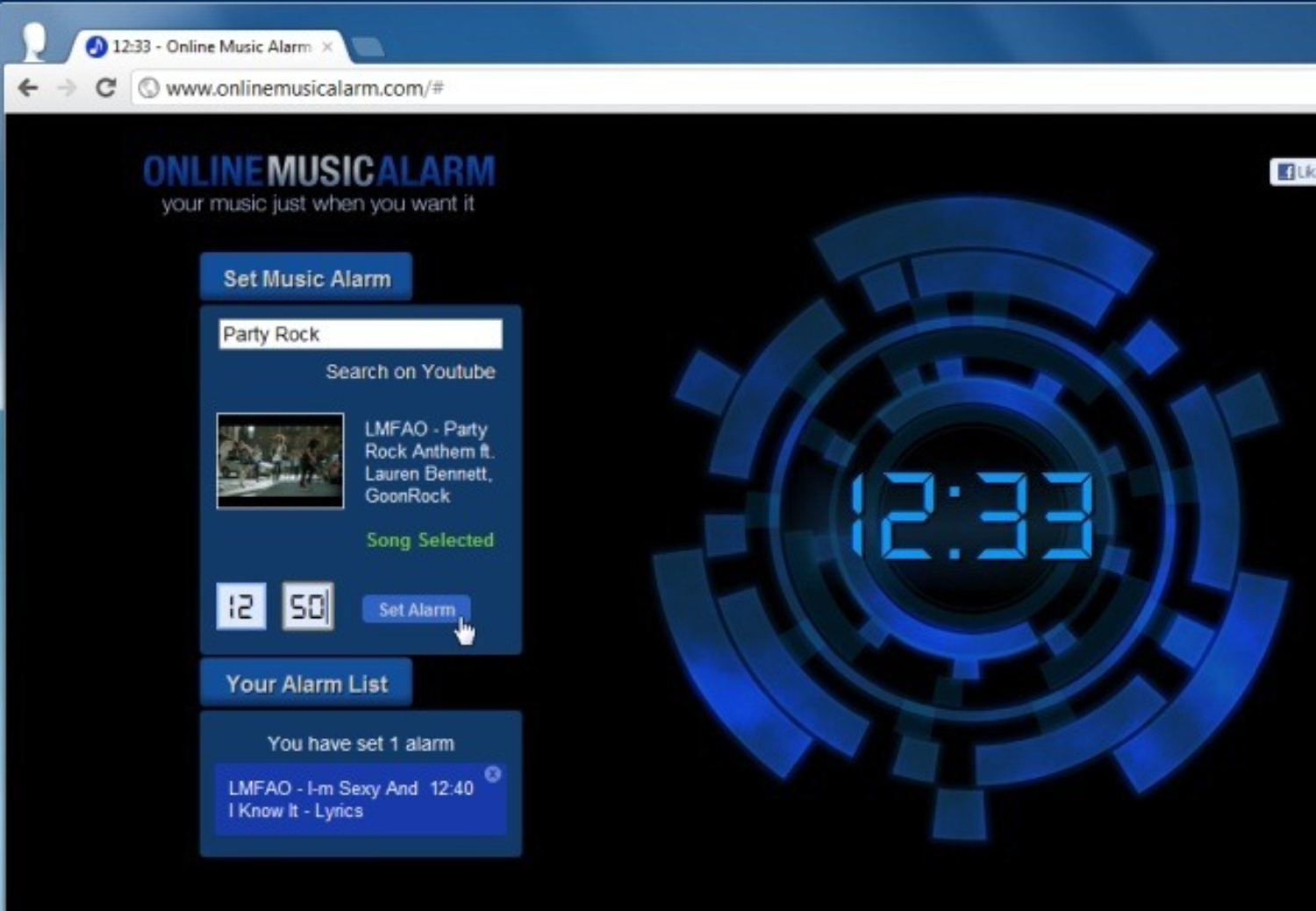 online music alarm