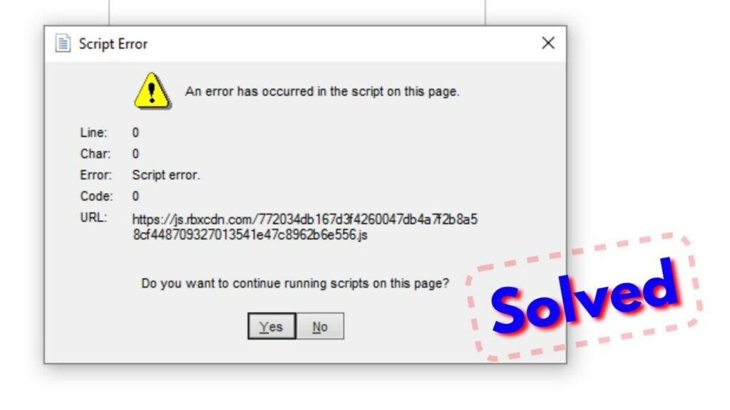 Script error