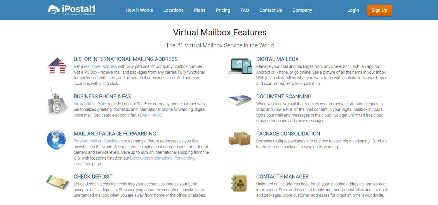 Virtual Mailbox Features
