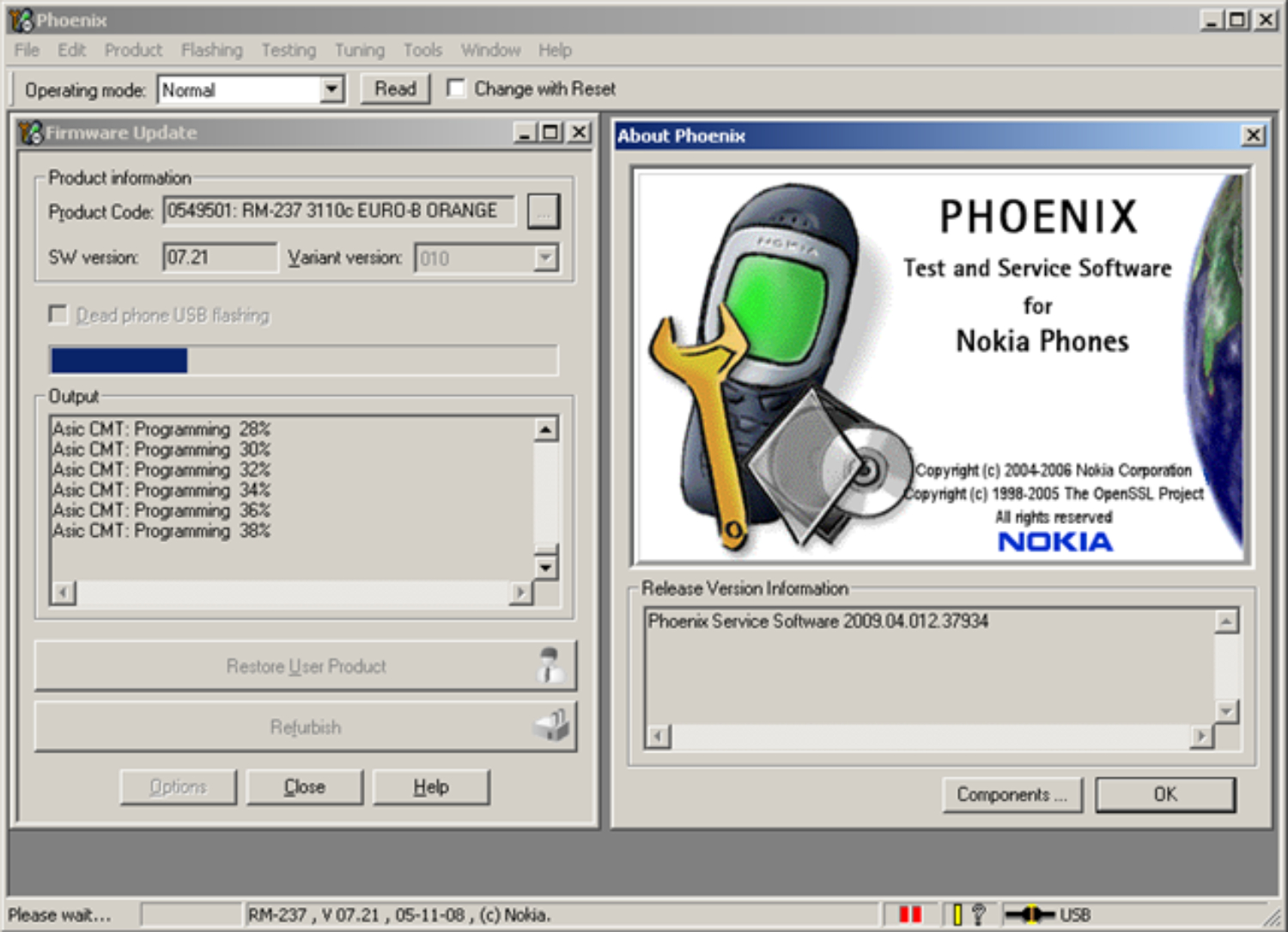Nokia phoenix service software