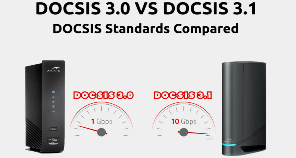 What is the Advantage of a Cable Modem 3.1 DOCSIS over 3.0 DOCSIS