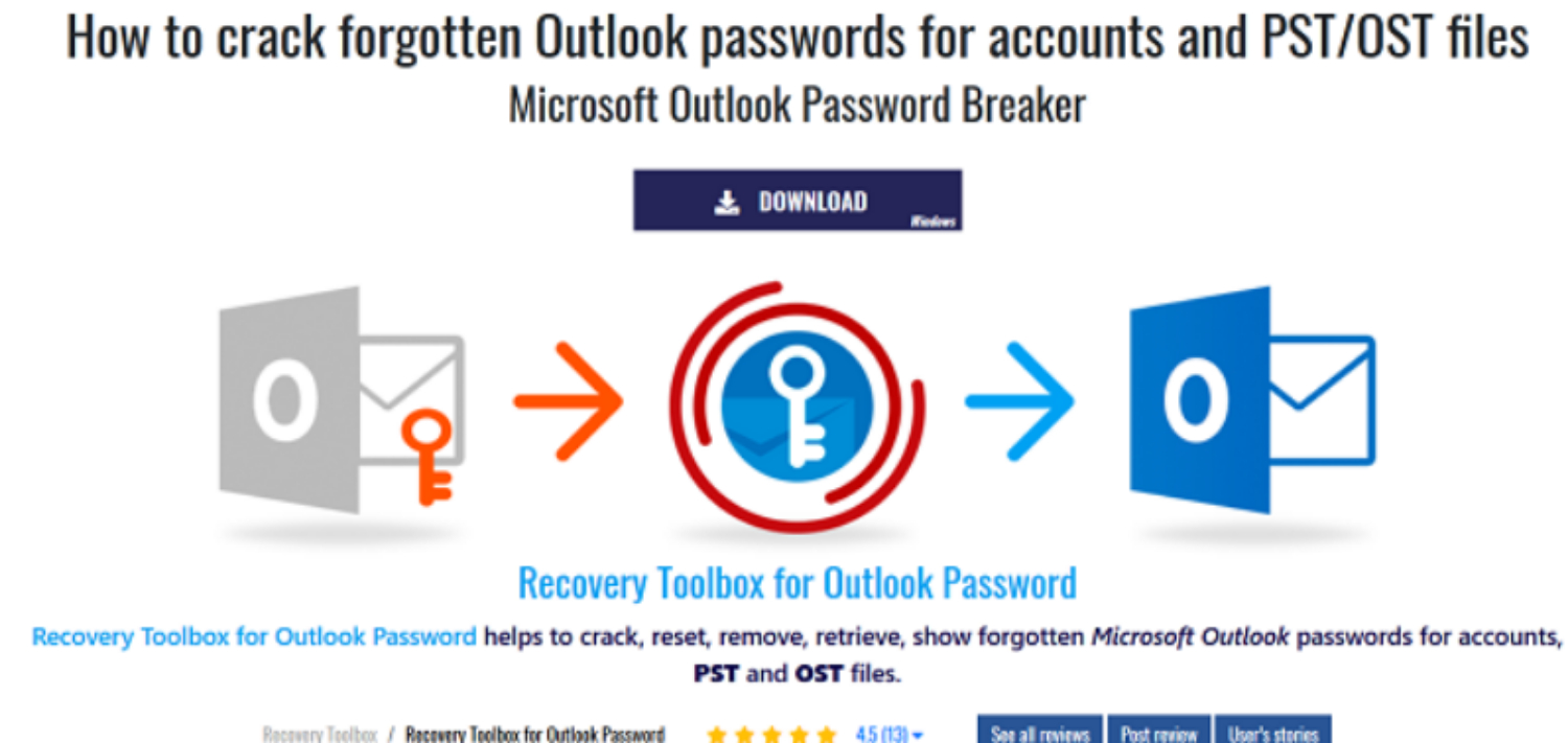 what is recovery toolbox for outlook password
