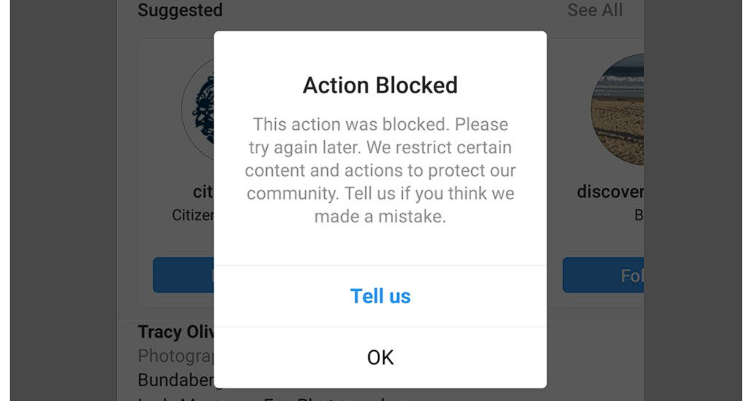 Action blocked
