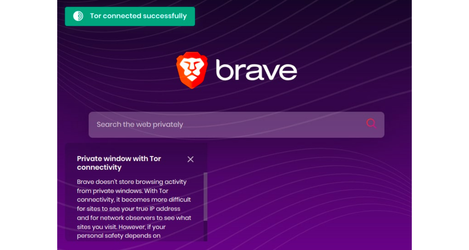 brave with tor