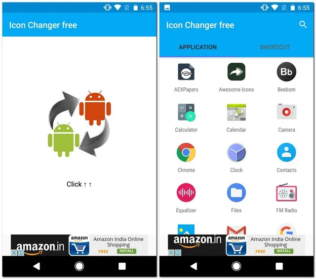 How to change icons on Android without a launcher 