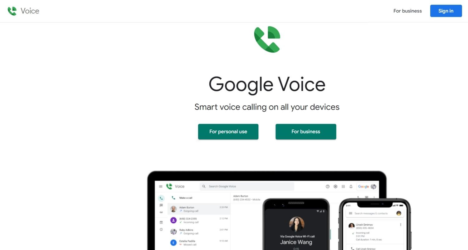 google voice website