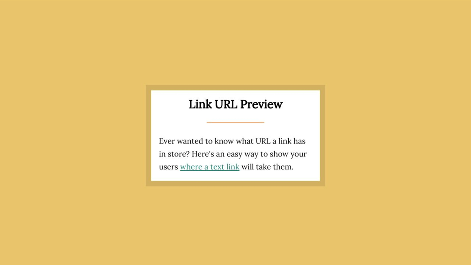 url preview